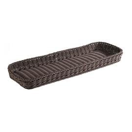 basket baker's standard plastic brown shatterproof 600 mm  x 200 mm  H 50 mm product photo