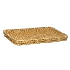 basket baker's standard plastic brown shatterproof 600 mm  x 400 mm  H 50 mm product photo