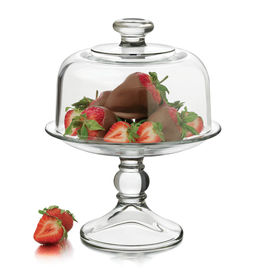 cake plate Selene glass with domed hood Ø 190 mm  H 232 mm product photo