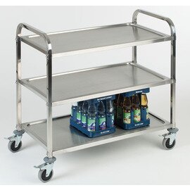 serving trolley|transport cart  | 3 shelves  L 960 mm  B 500 mm  H 940 mm product photo