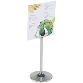 banquet card stand • stainless steel Ø 75 mm H 185 mm product photo