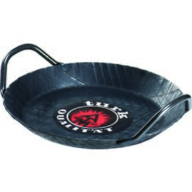 Wrought iron serving pan with 2 handles, Ø 28 - 36 cm, H 3,5 cm, 2,28 kg, excellent frying properties, handles welded product photo