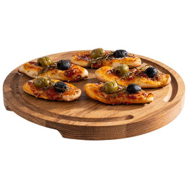 serving board PIZZA oak wood Ø 240 mm product photo  S