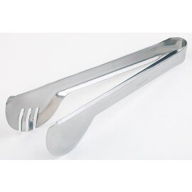 universal tongs stainless steel 18/10 slotted on one side shiny  L 240 mm product photo