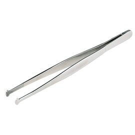 tweezer stainless steel corrugated shiny  L 140 mm product photo