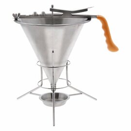 liquor funnel|fontant funnel 1500 ml plastic stainless steel  Ø 200 mm passage Ø 2 mm|4 mm|6 mm  H 340 mm product photo