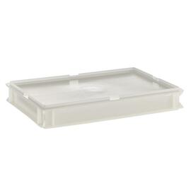 pizza dough container | polyethylene white | 600 mm x 400 mm H 75 mm product photo  S