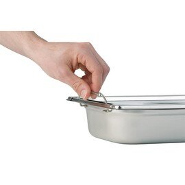 GN container GN 1/2  x 150 mm stainless steel | drop handles product photo