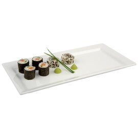 Tray | Sushi plate PURE plastic white  L 355 mm  B 180 mm  H 30 mm product photo
