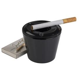 wind ashtray MINI black Ø 65 mm H 55 mm product photo  S