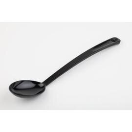 Serving spoon, melamine, black, closed, approx. 35 cm long, handle recess product photo