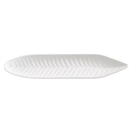 leaf-shaped bowl NATURAL COLLECTION plastic white 345 mm  x 80 mm  H 25 mm product photo