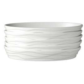 bowl WAVE COFFEE BREAK 3200 ml melamine white 470 mm  x 290 mm  H 50 mm product photo