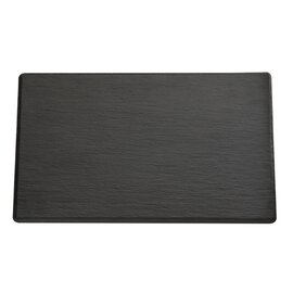 tray GN 1/1 SLATE plastic black bow-type handles  H 10 mm product photo