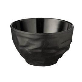 bowl FUSION 300 ml melamine black with relief Ø 110 mm  H 70 mm product photo