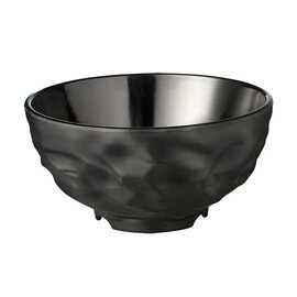 bowl FUSION 1000 ml melamine black with relief Ø 170 mm  H 85 mm product photo