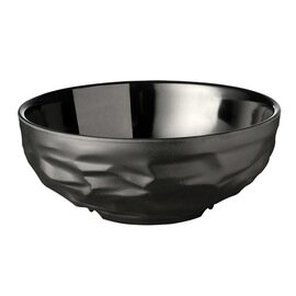 bowl FUSION 1200 ml melamine black with relief Ø 200 mm  H 80 mm product photo