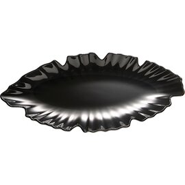 leaf-shaped bowl NATURAL COLLECTION plastic black oval  L 520 mm  x 250 mm  H 40 mm product photo
