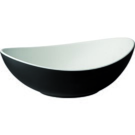 bowl HALFTONE 350 ml melamine white black 175 mm  x 135 mm  H 65 mm product photo