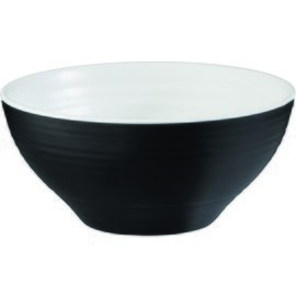 bowl HALFTONE 650 ml melamine white black Ø 165 mm  H 75 mm product photo