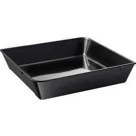 Bowl &quot;system counter&quot;, melamine, stackable, dishwasher safe, black, 22 x 22 cm, H: 4 cm, 1 ltr. product photo