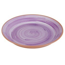 Plate | tray LA VIDA plastic purple brown terracotta coloured Ø 320 mm  H 35 mm product photo