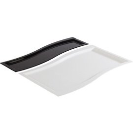 GN tray GN 2/4 SINUS plastic black  H 20 mm product photo