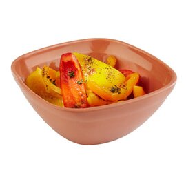 bowl TIERRA 2500 ml melamine terracotta coloured 250 mm  x 250 mm  H 100 mm product photo