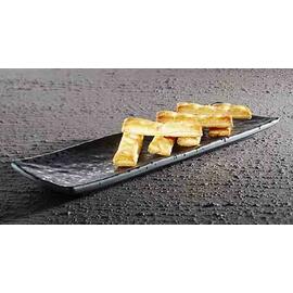 tray 370 mm x 110 mm GLAMOUR melamine black H 25 mm product photo  S