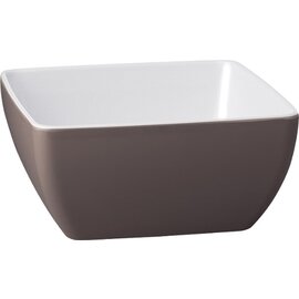 bowl PURE COLOR 140 ml melamine taupe white 90 mm  x 90 mm  H 40 mm product photo