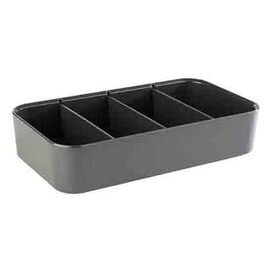 bowl MULTI plastic anthracite | 4 shelves | 315 mm  x 175 mm  H 70 mm product photo