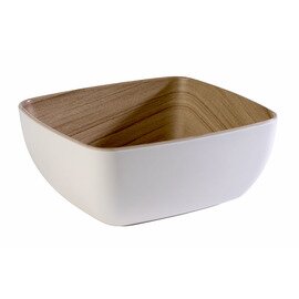 bowl FRIDA 1000 ml melamine brown white wood look inside 176 mm  x 162 mm  H 75 mm product photo