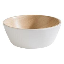 bowl FRIDA 250 ml melamine wood colour white Ø 125 mm  H 45 mm product photo