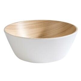bowl FRIDA 1200 ml melamine wood colour white Ø 200 mm  H 75 mm product photo