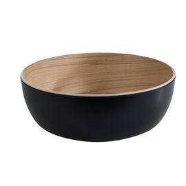 APS bowl FRIDA 1800 ml melamine black Ø 215 mm H 75 mm INTERGASTRO