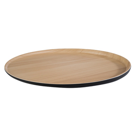 tray | plate FRIDA LOCK plastic black Ø 380 mm  H 15 - 25 mm product photo