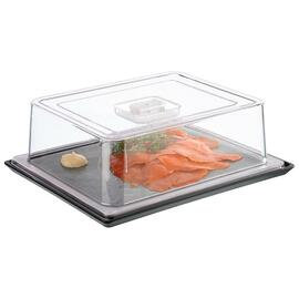 CLEARANCE | GN tray GN 1/2 black | grey 355 mm x 290 mm H 15 mm product photo  S