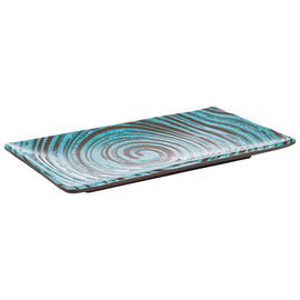 Tray | Sushi Board 235 mm x 135 mm CANCUN blue | brown product photo