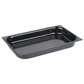 convection oven pan GN 1/1 iron granite enamel black  H 40 mm product photo