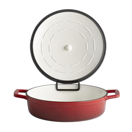 roasting pan with lid 5 STARS cast iron red 3 ltr product photo  S