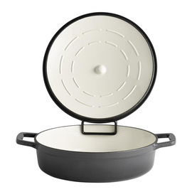roasting pan with lid 5 STARS cast iron black 3 ltr product photo  S