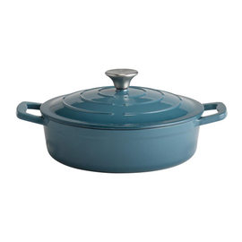 roasting pan with lid 5 STARS cast iron blue 2.5 ltr product photo