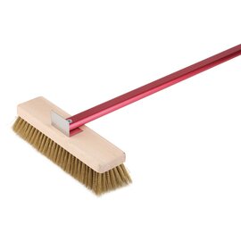 Ovenbrush, metal, brass front, rotatable, 20 x 7 cm, length: 150 cm product photo