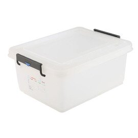 Transport container / storage box, with lid, polypropylene, stackable, 53 x 40 x H 16 cm, capacity: 30 ltr product photo