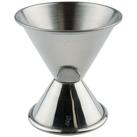 cocktail measuring double cylinder stainless steel calibration marks 20 ml|40 ml  Ø 60 mm  H 60 mm product photo