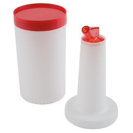 dosing bottle|storage bottle 850 ltr plastic orange Ø 90 mm H 330 mm product photo