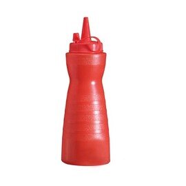 squeeze bottle 700 ml plastic red Ø 80 mm H 245 mm product photo