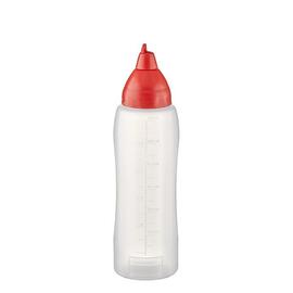 squeeze bottle 750 ml transparent red Ø 70 mm H 255 mm product photo