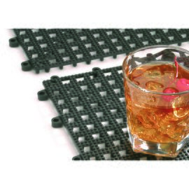 draining mat plastic black 330 mm x 330 mm H 15 mm product photo