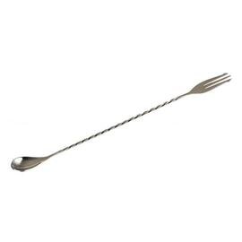 bar spoon | bar fork stainless steel stainless steel coloured  L 300 mm | twisted handle product photo